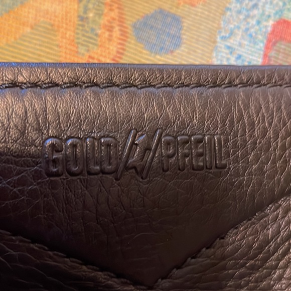 Gold  and Pfiel  Leather adjustable weekender - Picture 8 of 12